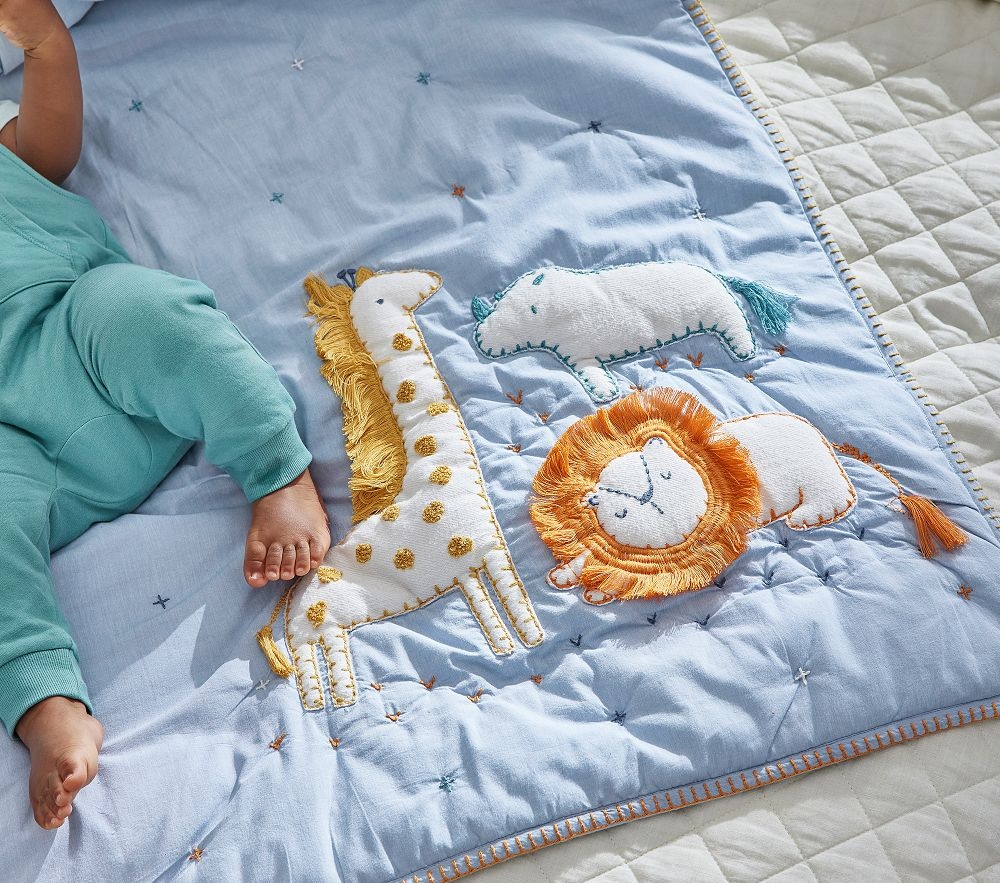 Organic shop crib quilt
