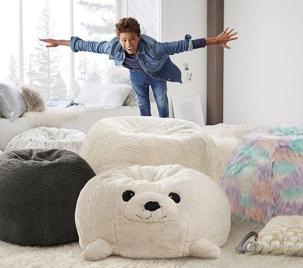 Bean bag cover hot sale for stuffed animals
