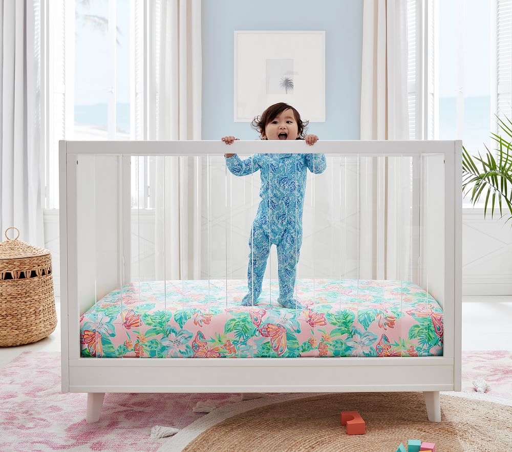 Acrylic crib hot sale pottery barn