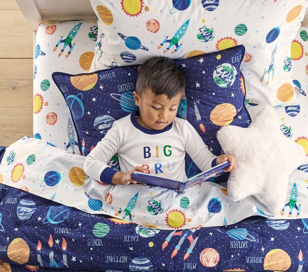Outer space kids bedding discount