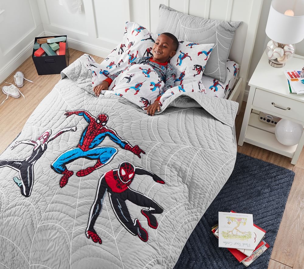 Shop Marvel s Spider Man Glow in the Dark Sheet Set Pillowcases