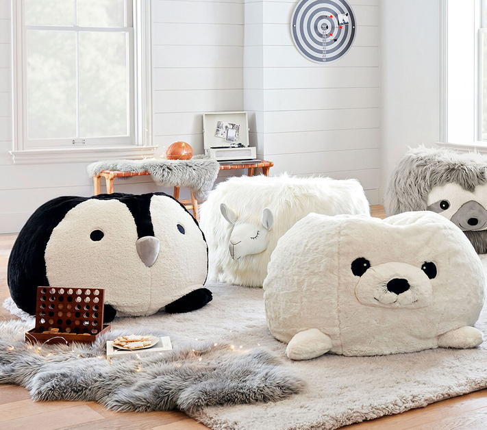 Navy Anywhere Beanbag™ | Kids Bean Bag Chairs | Pottery Barn Kids