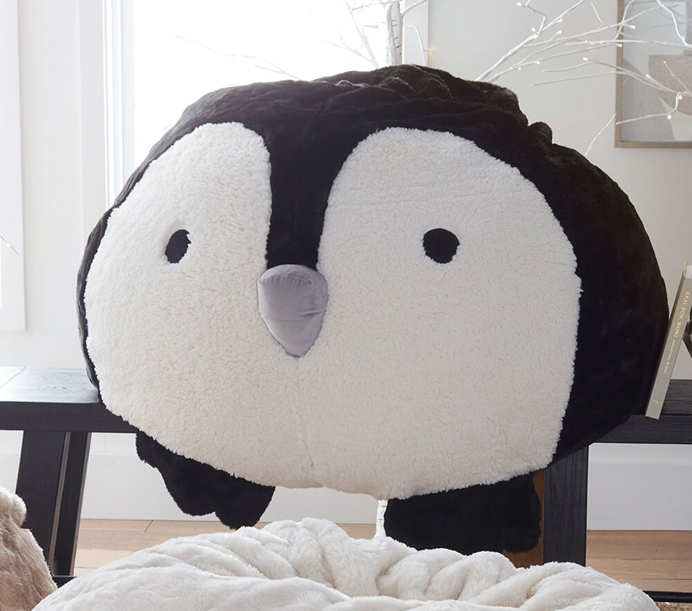 Penguin bean bag chair clearance