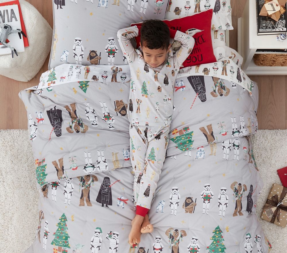 Shop Star Wars Holiday Comforter Shams online Pottery Barn