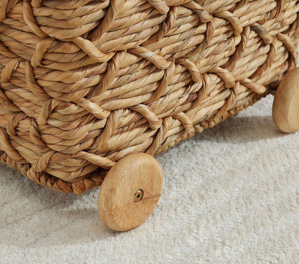 Rolling outlet toy storage