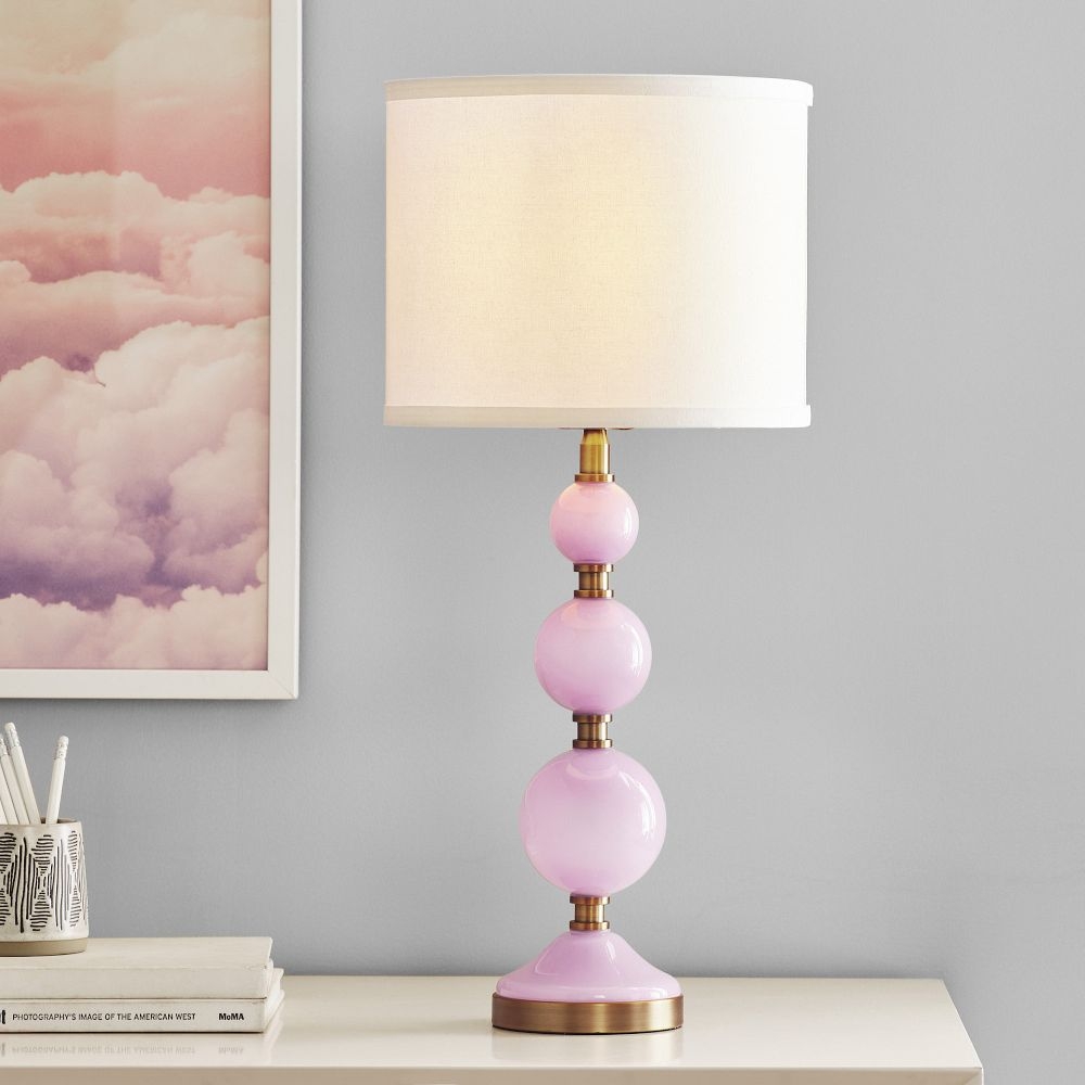 Blush and gold lamp sales