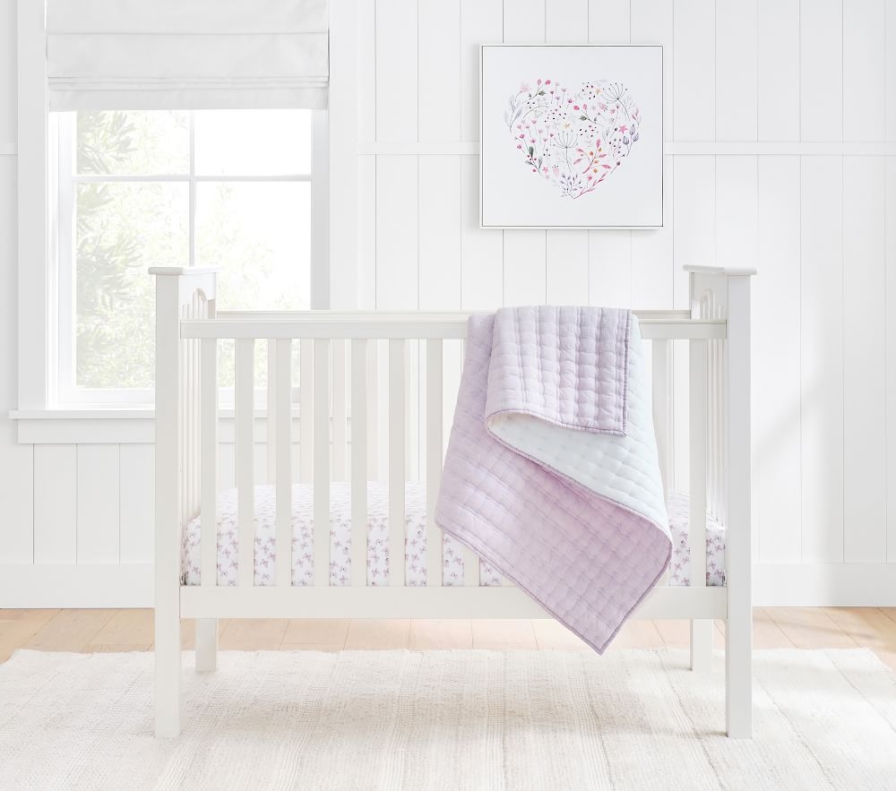 Shop Watercolor Butterfly Organic Crib Fitted Sheet online