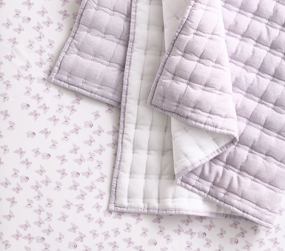 Shop Watercolor Butterfly Organic Crib Fitted Sheet online