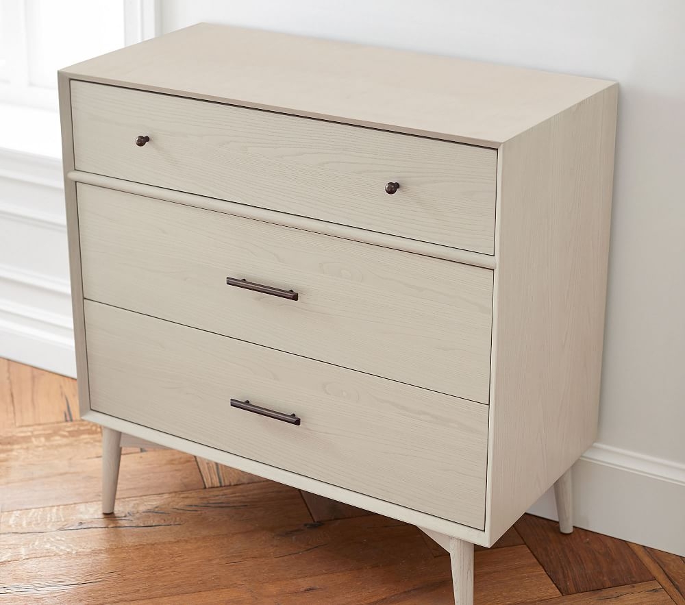 Mid century modern on sale 3 drawer dresser