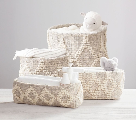 Baby nursery sales storage baskets