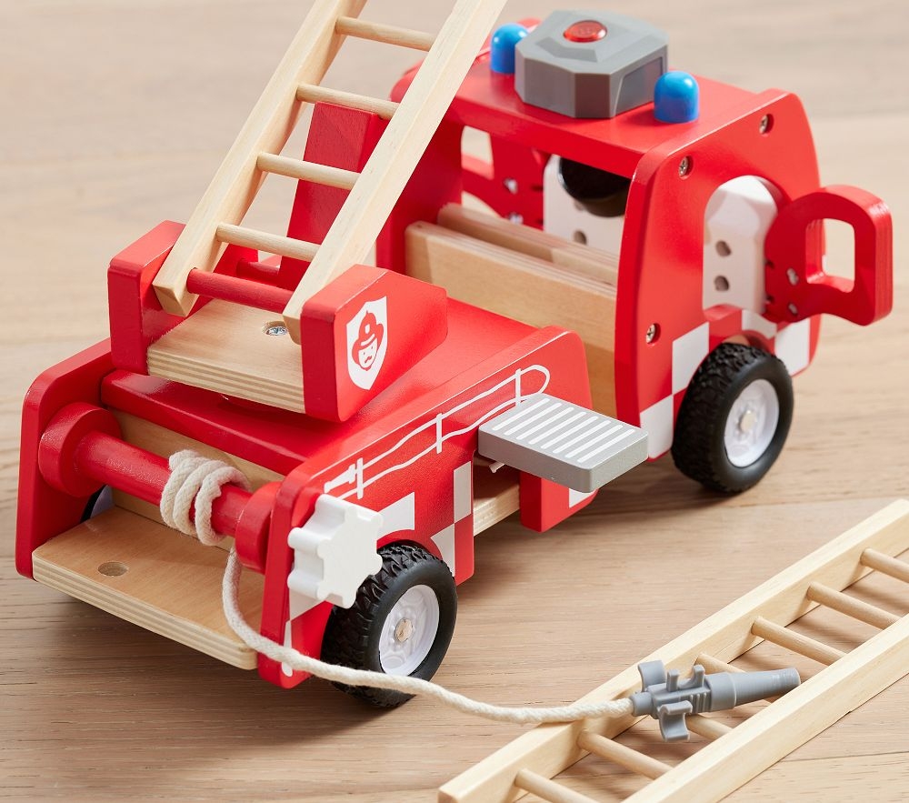 Light up fire truck toy sales