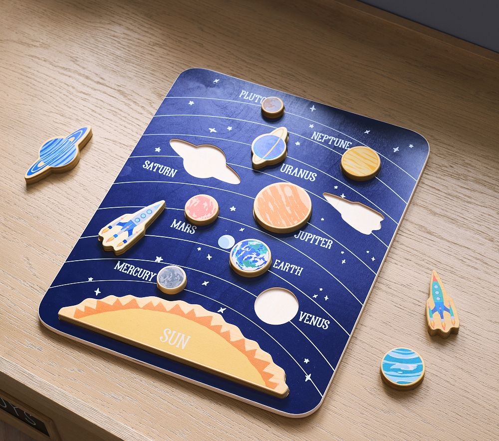 Shop Solar System Wooden Puzzle online Pottery Barn Kids UAE