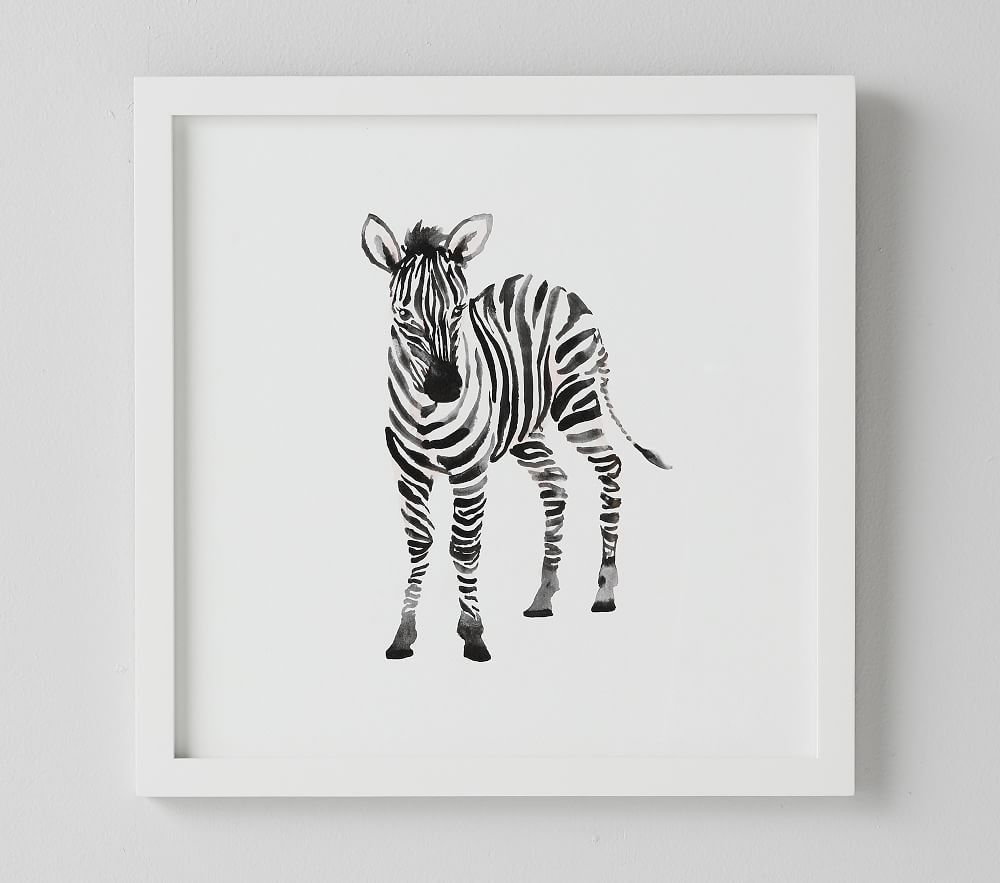 Shop Baby Zebra Framed Art online Pottery Barn Kids UAE