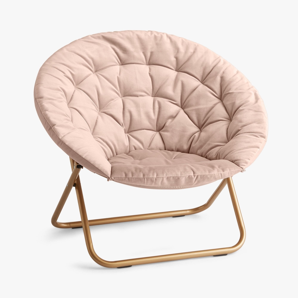 Velvet round sale chair