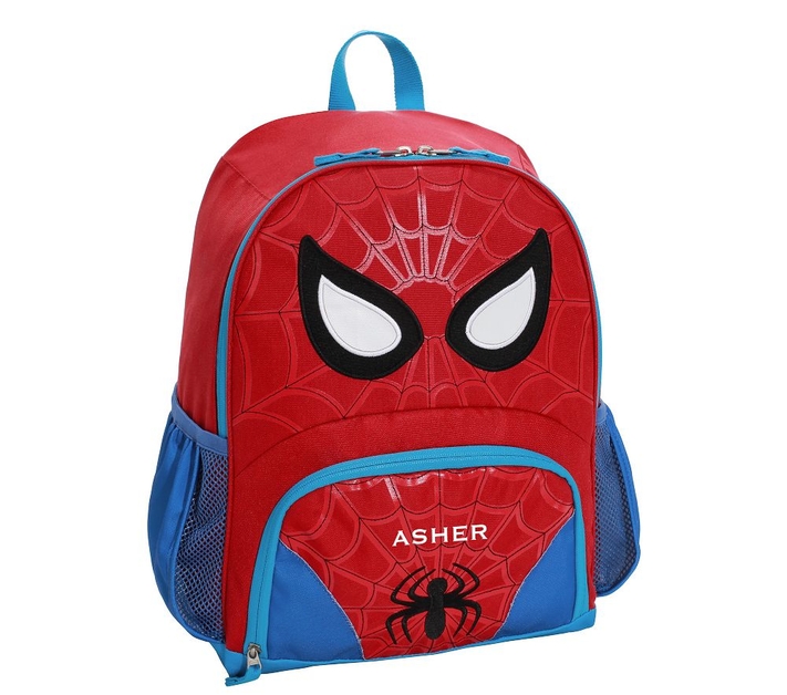 Glow in the outlet dark spiderman backpack