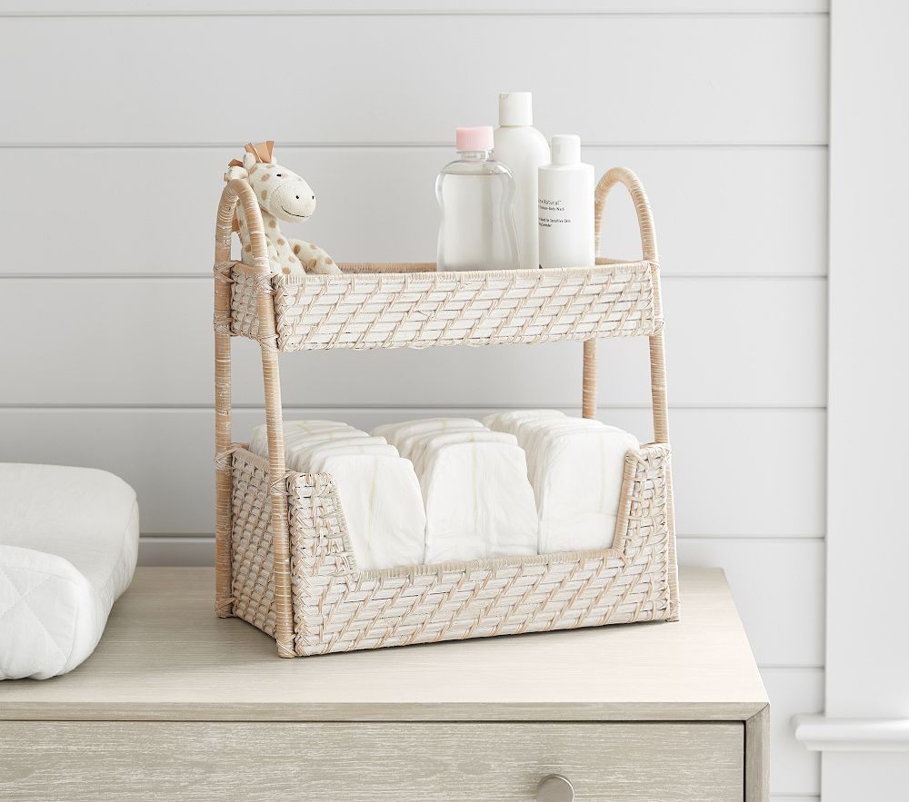 Shop Quinn Stacked Diaper Organizer online Pottery Barn Kids UAE