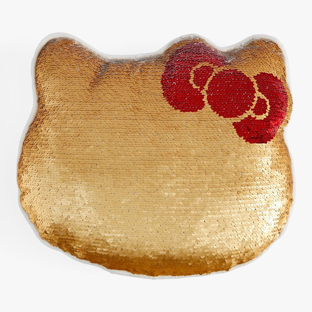 Orange sequin pillow new arrivals