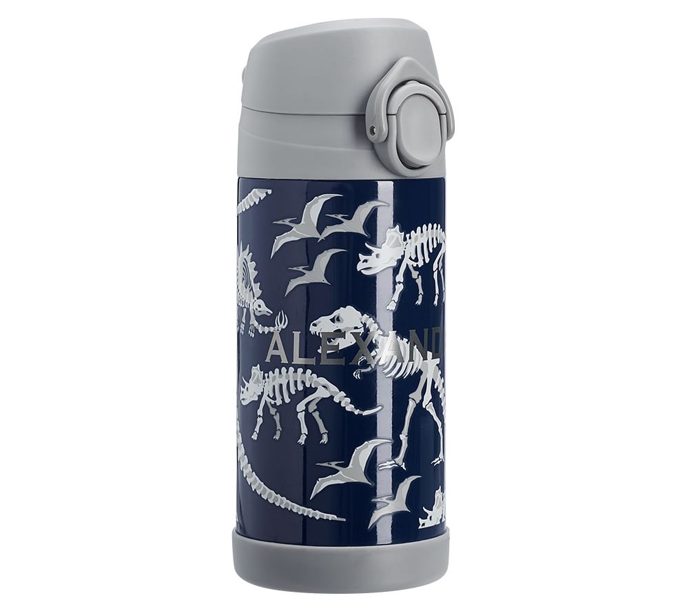 Shop Mackenzie Blue Gray Glow in the Dark Dinos Water Bottles