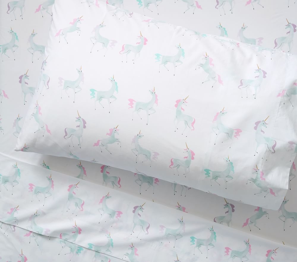 Twin flannel online unicorn sheets