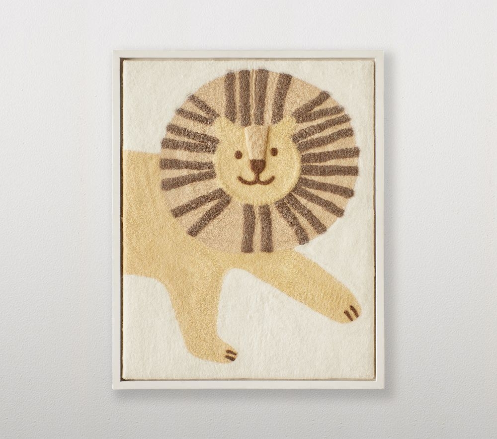Shop Felted Lion Wall Art online Pottery Barn Kids UAE
