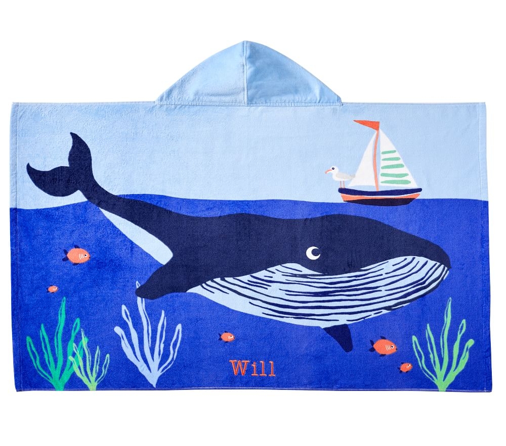 Whale discount hooded towel