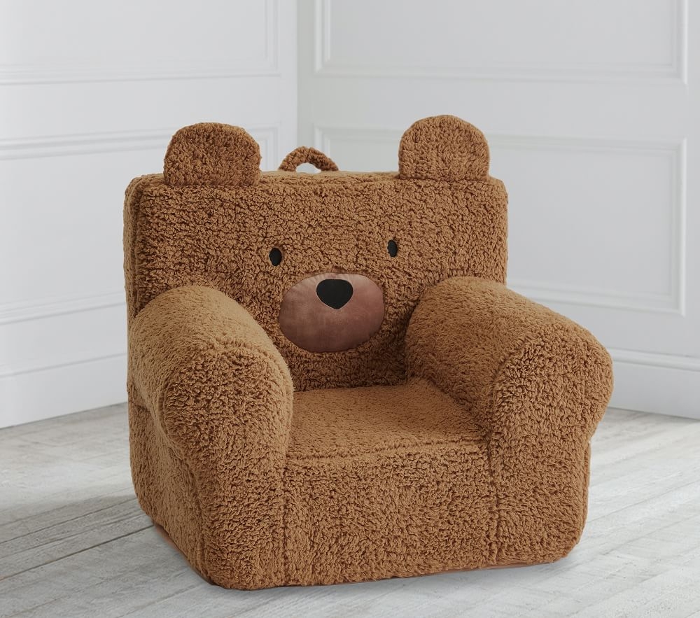 Shop St. Jude Caramel Sherpa Bear Anywhere Chair Slipcover Only