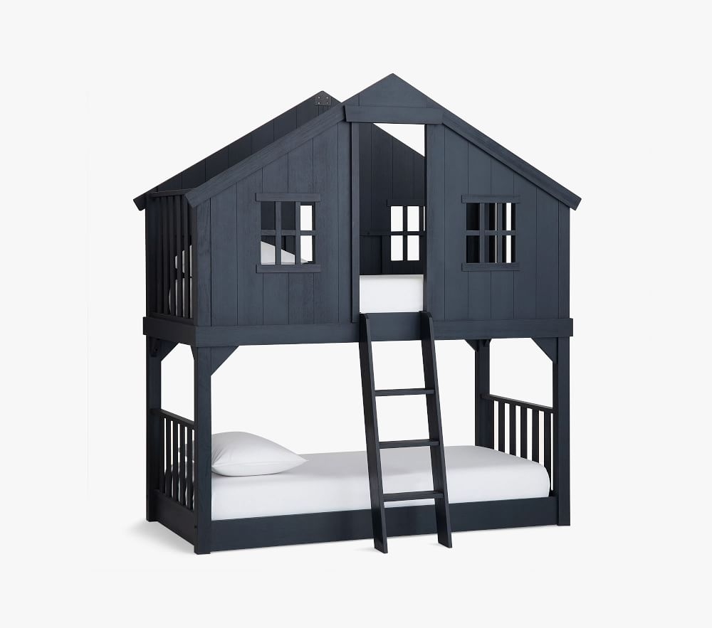 Shop Tree House Twin Over Twin Bunk Bed online Pottery Barn Kids UAE
