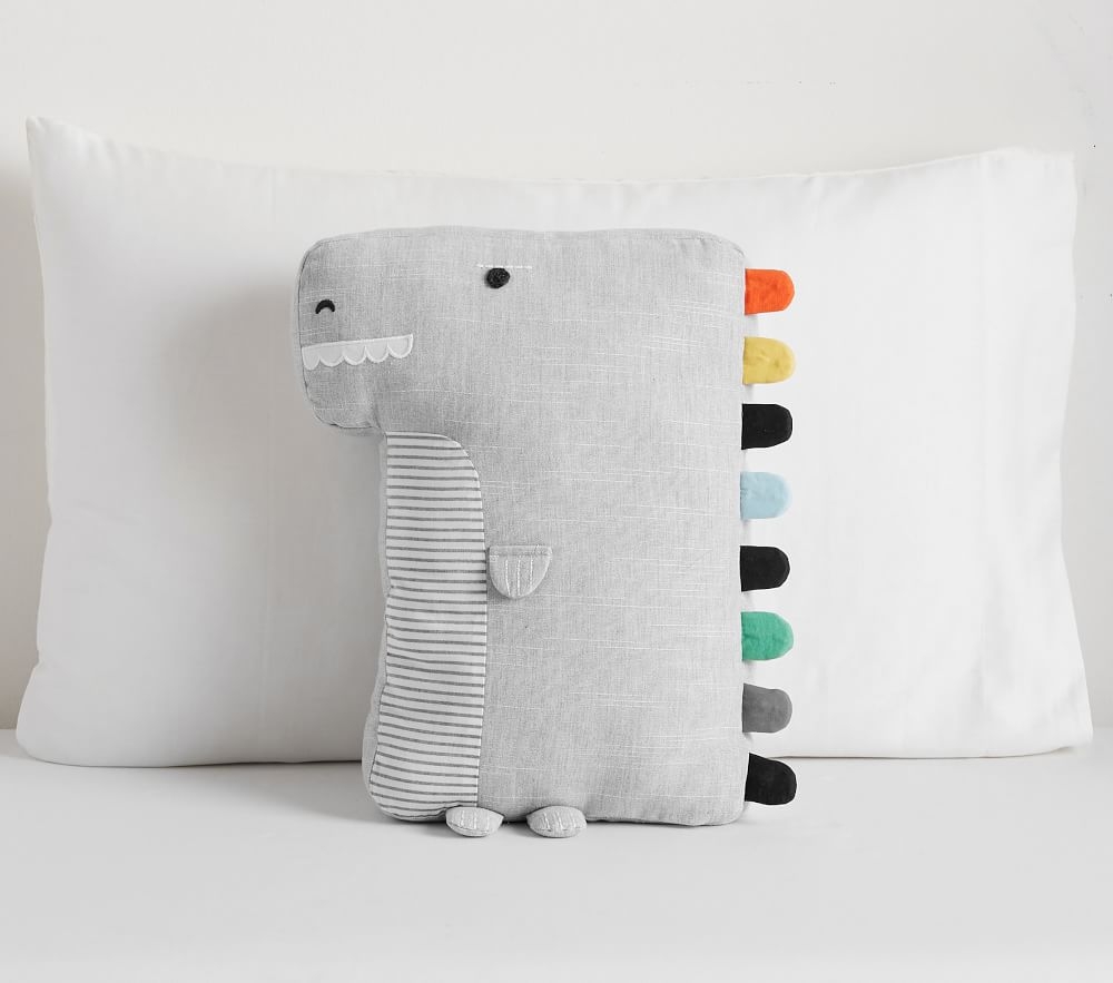 Grey dinosaur shop cushion