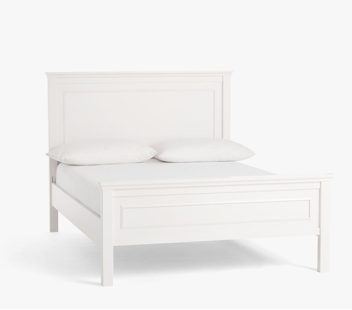 White full deals bed platform