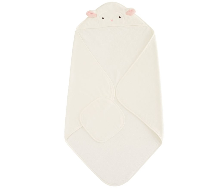Baby hooded towel and washcloth set cheap