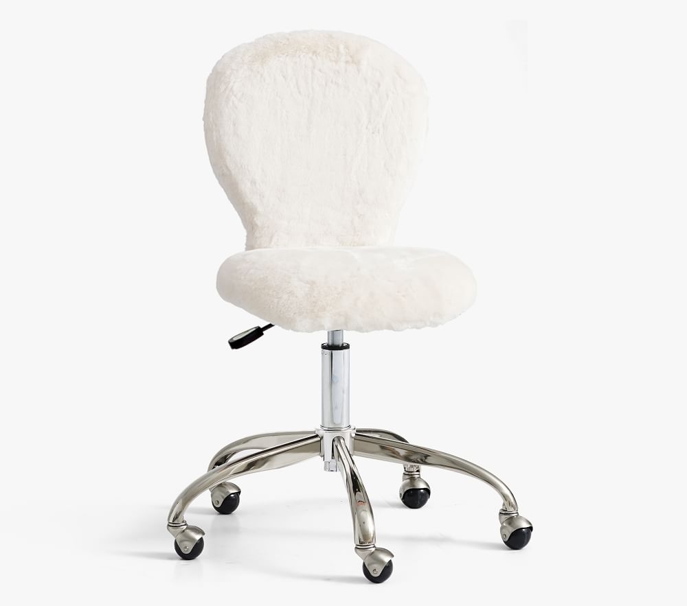 Kids fuzzy store desk chair