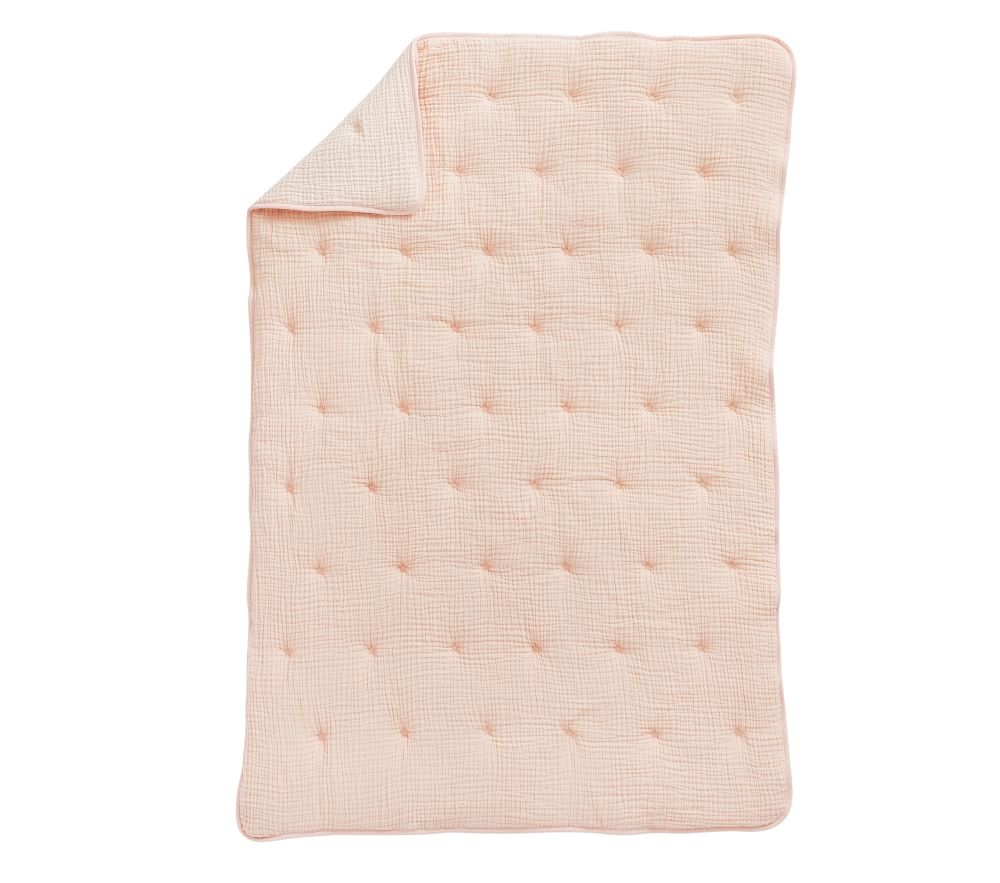 Quilted muslin baby blankets sales