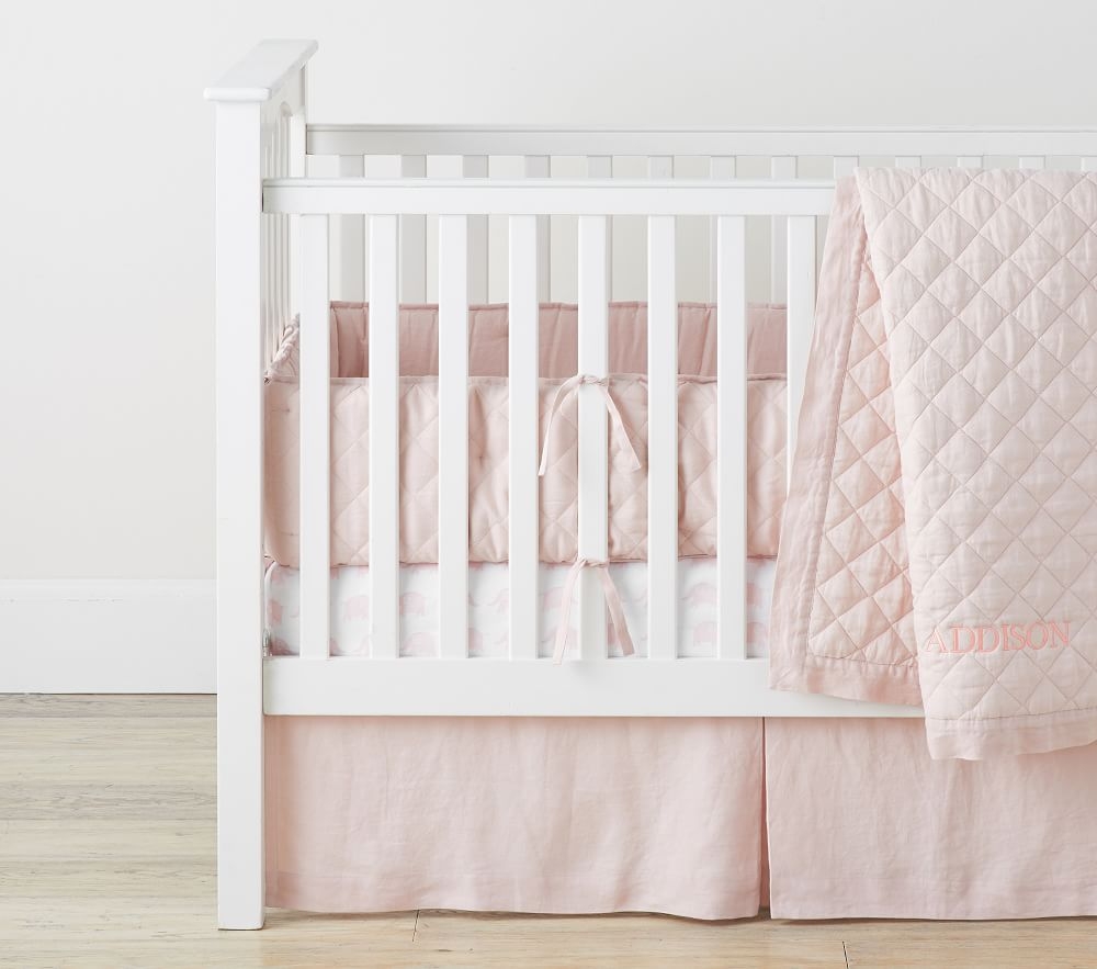 Flax linen baby store bedding